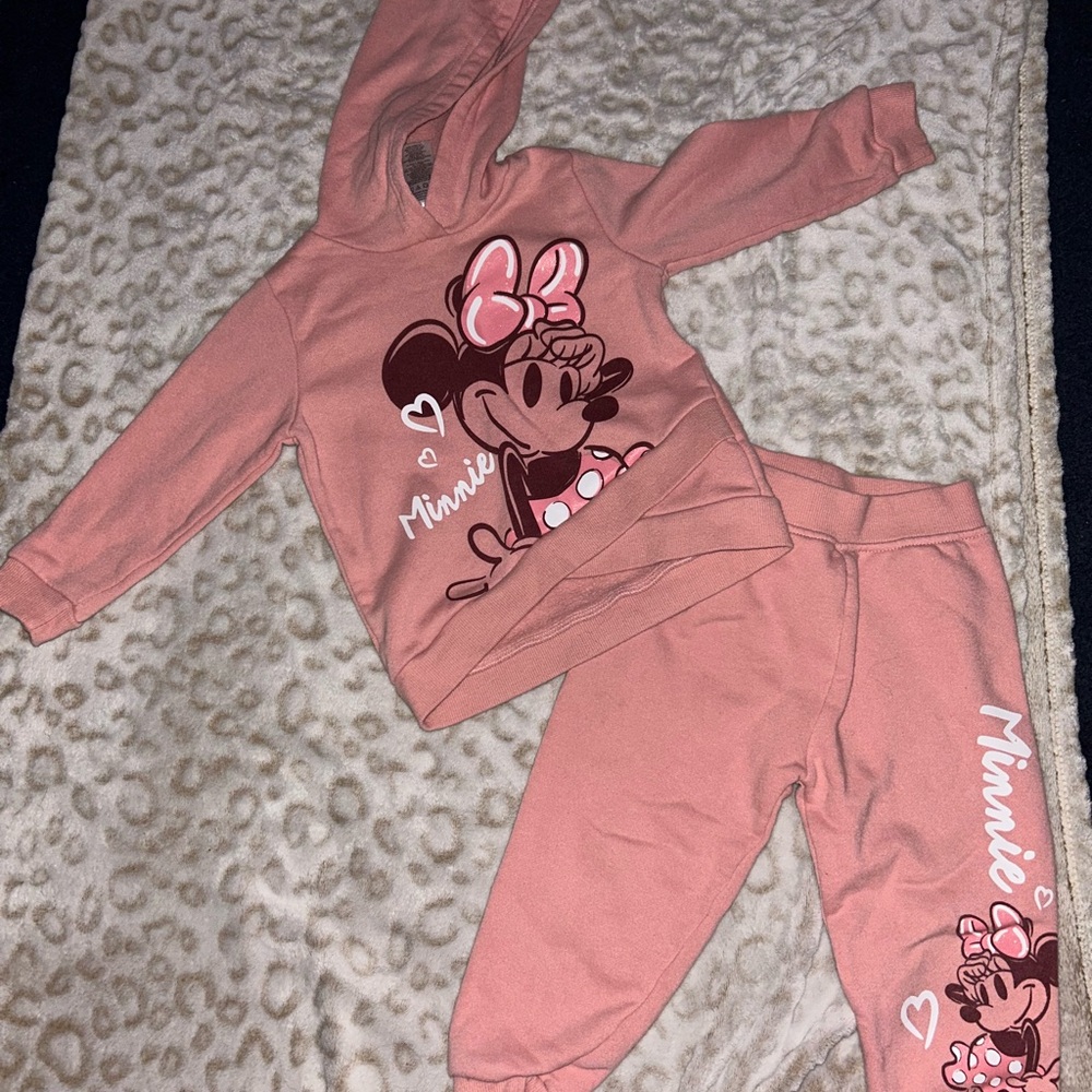 Disney Minnie Mouse Pink Kids Matching Set